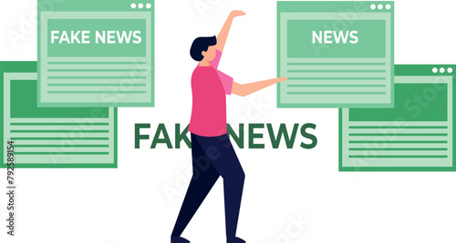 The guy is working on fake news.