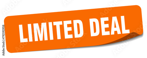 limited deal sticker. limited deal label