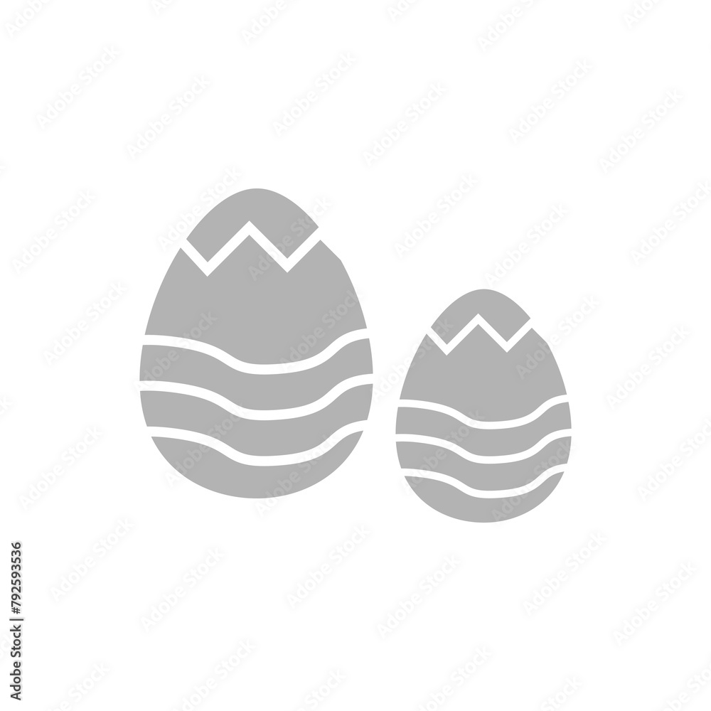 easter eggs icon on white background, vector illustration easter eggs icon on white background, vector illustration