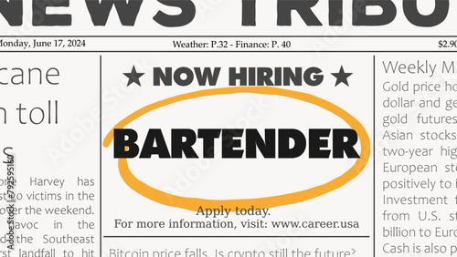 Bartender - job offer