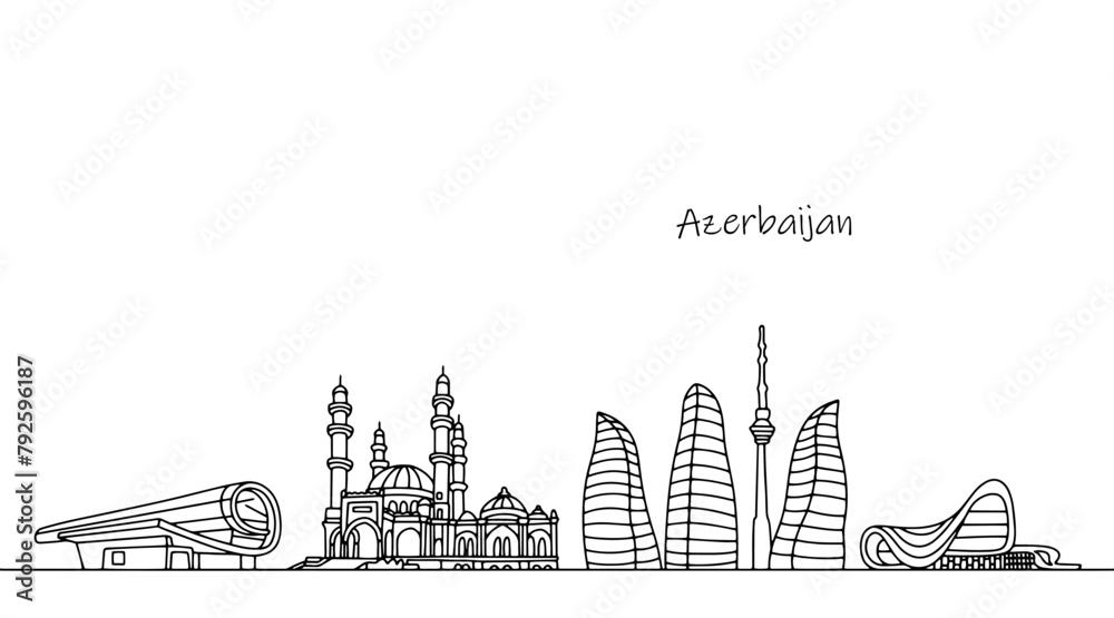 Cityscape of Azerbaijan
