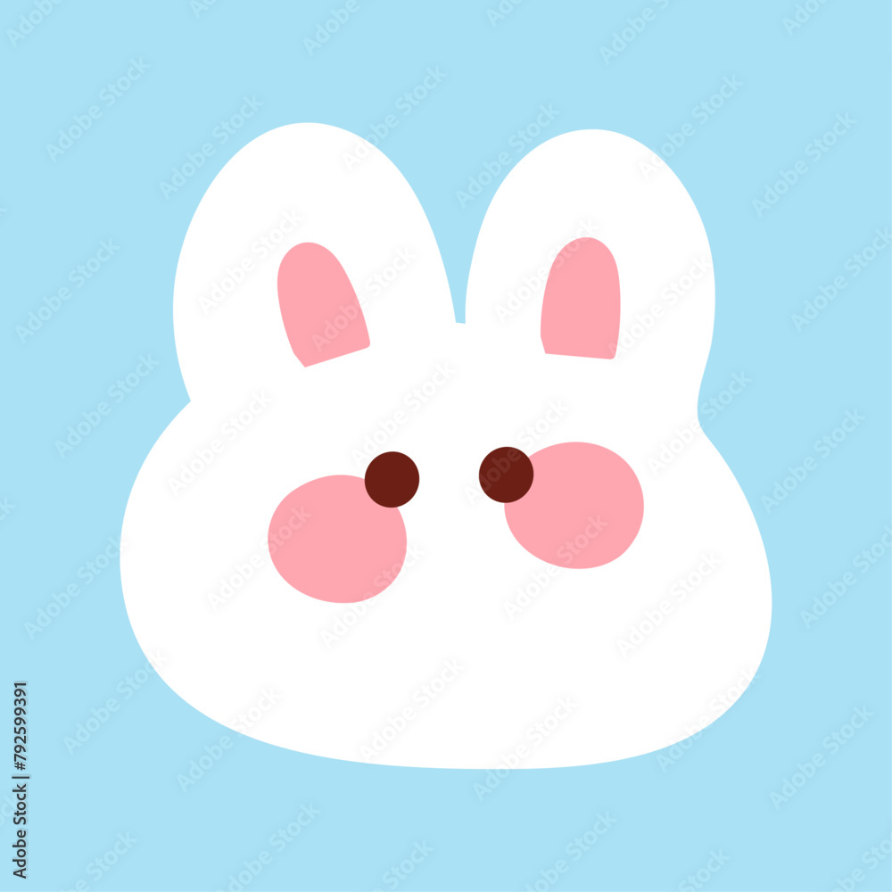 cute kawaii cartoon rabbit bunny illustration cute kawaii cartoon rabbit bunny illustration
