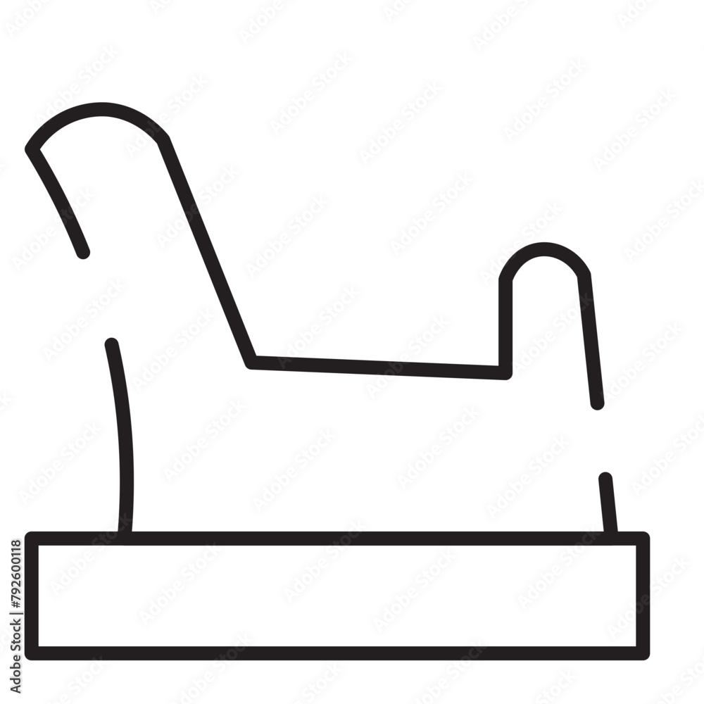Potty Baby Toilet Line Icon Potty Baby Toilet Line Icon