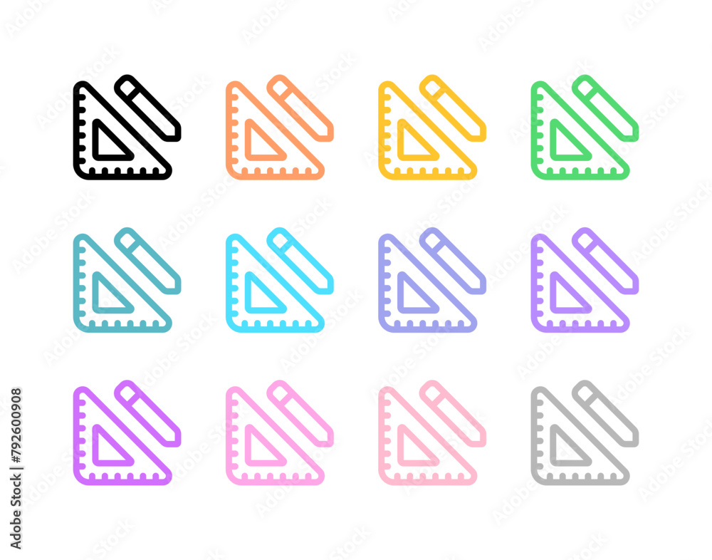 Editable ruler, pencil, design, drafting, tools, planning vector icon. Construction, industry. Part of a big icon set family. Perfect for web and app interfaces, presentations, infographics, etc Editable ruler, pencil, design, drafting, tools, planning vector icon. Construction, industry. Part of a big icon set family. Perfect for web and app interfaces, presentations, infographics, etc