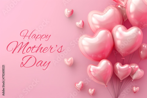 Happy mother's day greeting card design, Happy Mother's day illustration