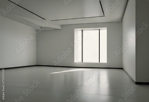 white wall room Minimal modern interior Empty design