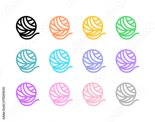Editable yarn ball vector icon. Veterinary, animal, pet care, pet shop. Part of a big icon set family. Perfect for business, web and app interfaces, presentations, infographics, etc