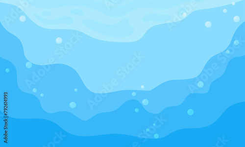 background scene of blue ocean design