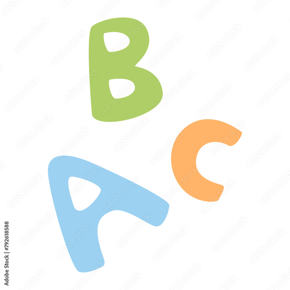 kids blocks abc toy on a white background kids blocks abc toy on a white background