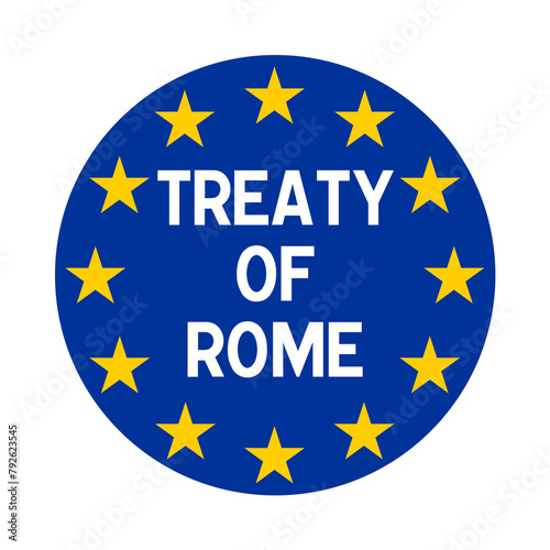 Treaty of Rome symbol icon	