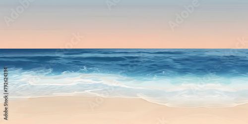 Gradient background from sandy beige to coastal blue  reflecting beach vibes  perfect for summer accessories or seaside resorts 