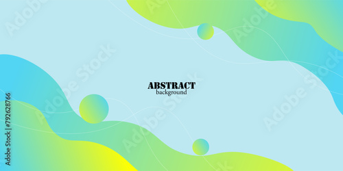 Abstract dynamic wavy colorful blue yellow gradient textured style background design. eps.10