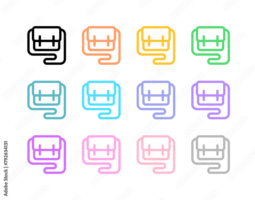 Editable sling bag vector icon. Clothing, fashion, apparel. Part of a big icon set family. Perfect for web and app interfaces, presentations, infographics, etc