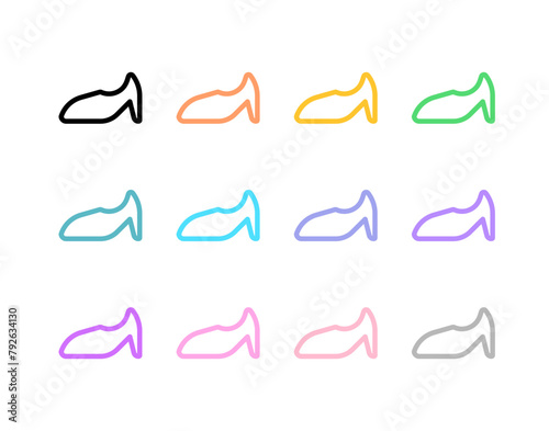 Editable high heels vector icon. Clothing, fashion, apparel. Part of a big icon set family. Perfect for web and app interfaces, presentations, infographics, etc