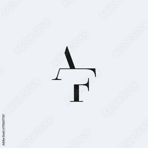 AF monogram logo contemporary style photo