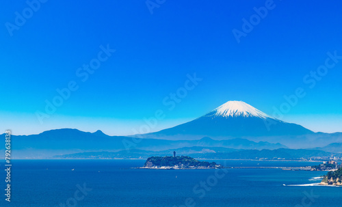 富士山と江の島