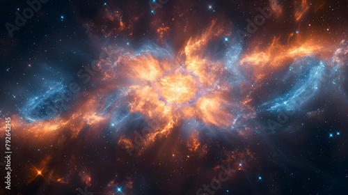  Generative AI Infrared photographs. Supernova explosions