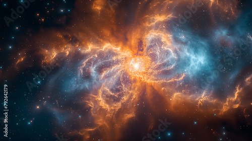 [Generative AI]Infrared photographs. Supernova explosions
