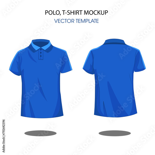 t shirt polo template, vector design
