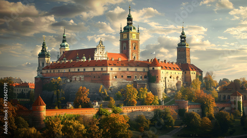 Krakow - Castle of Wawel is one of the main travel a photo