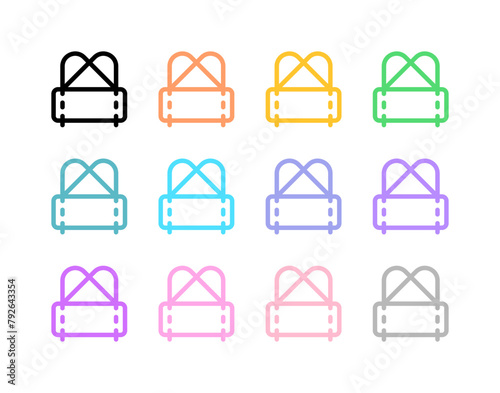 Editable duffel bag, gym bag vector icon. Part of a big icon set family. Perfect for web and app interfaces, presentations, infographics, etc