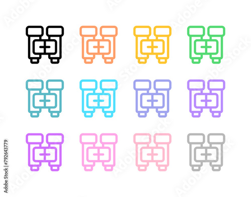 Editable binocular, search vector icon. Part of a big icon set family. Perfect for web and app interfaces, presentations, infographics, etc