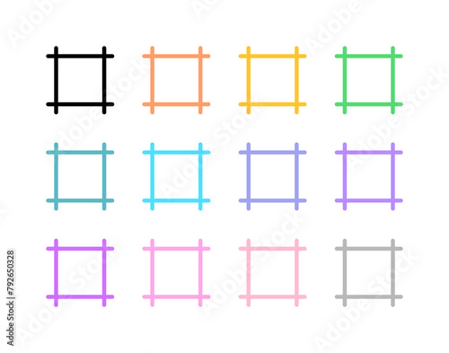 Editable frame, artboard vector icon. Part of a big icon set family. Perfect for web and app interfaces, presentations, infographics, etc