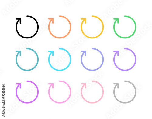 Editable vector refresh arrow icon. Part of a big icon set family. Perfect for web and app interfaces, presentations, infographics, etc