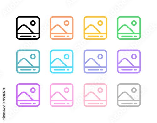 Editable photo printout vector icon. Part of a big icon set family. Perfect for web and app interfaces, presentations, infographics, etc