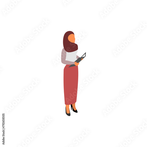 pose of woman in pink dress fashion