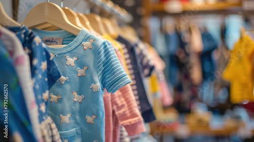 babies' apparel in the boutique