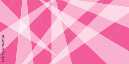 Abstract background with pink color triangle pattern texture design. Geometric abstract background of overlapping triangles in pink color.  Rosy base for website, print, base for banners, wallpapers.