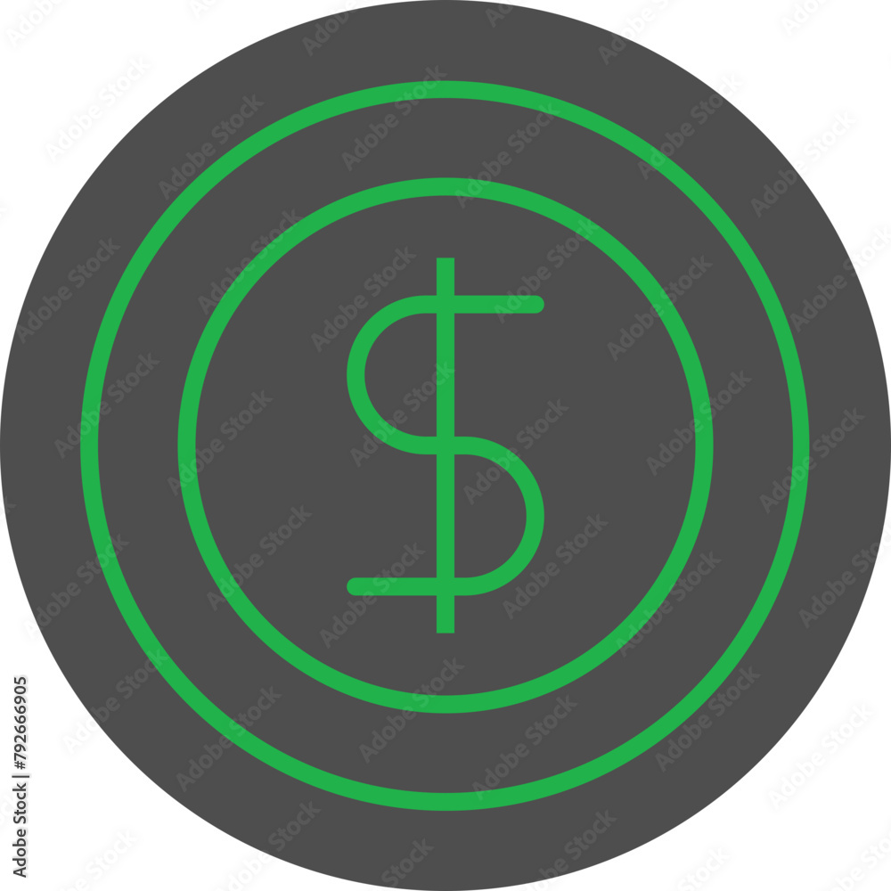 dollar sign icon Design