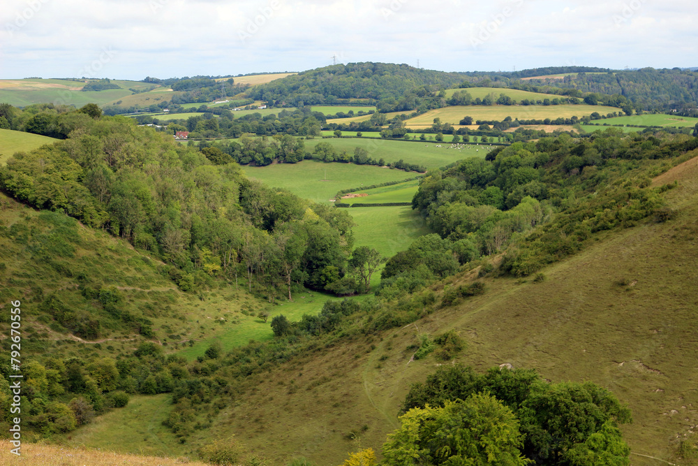 View of the countryside of the South Downs