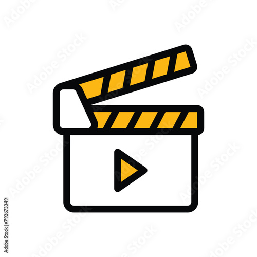 Action Clapper vector icon