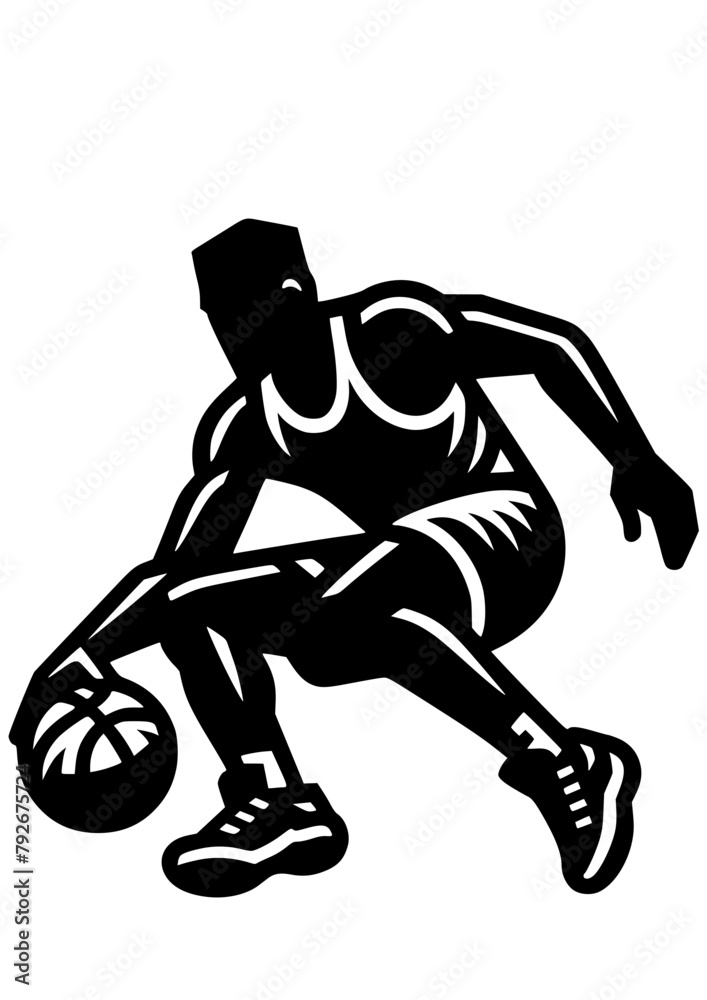 Basketball SVG, Basketball Player SVG, Sport SVG, Basketball player Silhouette, Basketball Clipart, Basketball Cricut, Basketball Logo	
