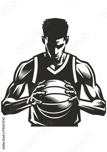Basketball SVG, Basketball Player SVG, Sport SVG, Basketball player Silhouette, Basketball Clipart, Basketball Cricut, Basketball Logo	
