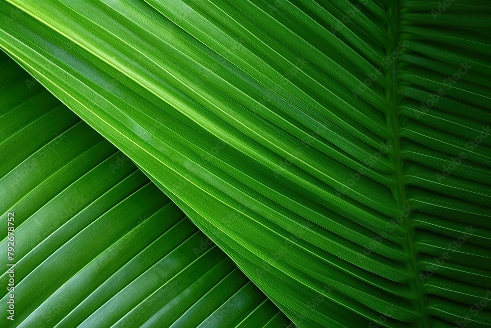 Obraz premium close-up Green Coconut leaves on natural background 