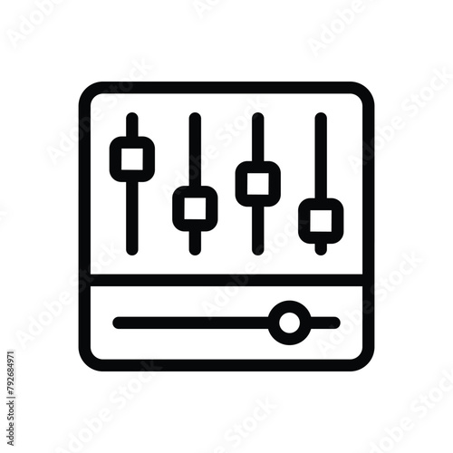 Equalizer vector icon