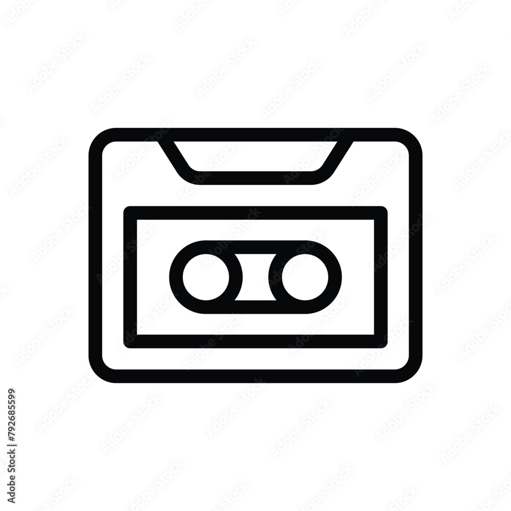 Tape Cassette vector icon Tape Cassette vector icon