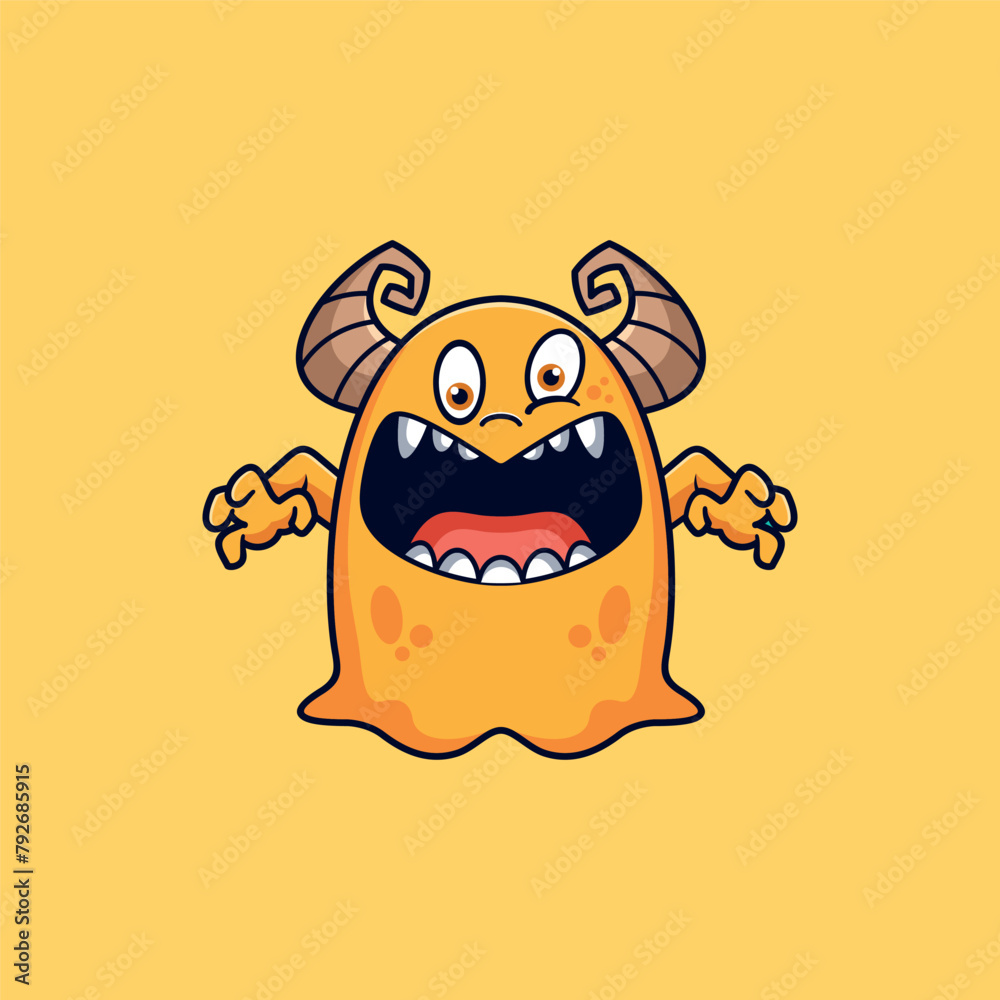 simple mascot logo ghosts character design simple mascot logo ghosts character design