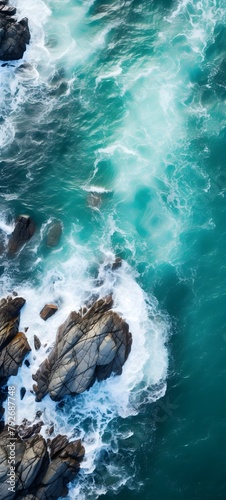 Ocean waves and rocks Banner wallpaper HD, Holiday, Vacation, Paradise, island, sea, swim, water, nature, mothernature photo
