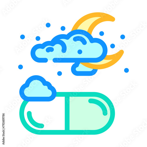 sedatives medicines pharmacy color icon vector. sedatives medicines pharmacy sign. isolated symbol illustration
