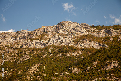 Kruje city, panoramic view, Albania