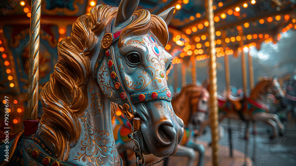 merry go round in park