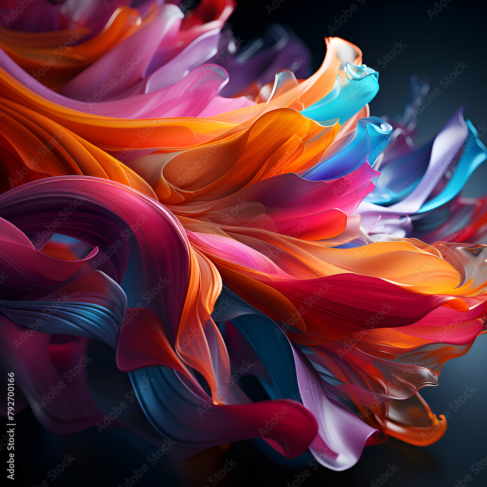 Fototapeta premium Abstract colorful background. 3d rendering. 3d illustration.