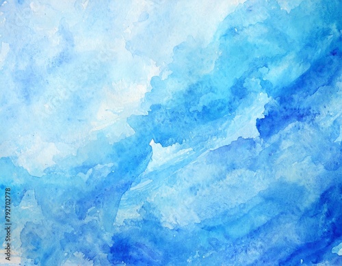 heller blauer abstrakter Wasserfarben hintergrund 