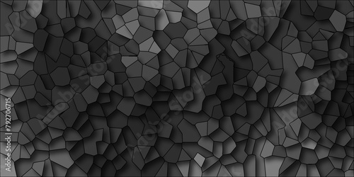 abstract black geometric with triangles and marble texture. Seamless pattern mosaic marble pattern texture with seamless shapes. dark and light gray Geometric Modern creative background.