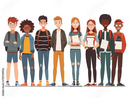 Academically Acclaimed Animated Dialogue: Classmates Embark on Intellectual Exchange