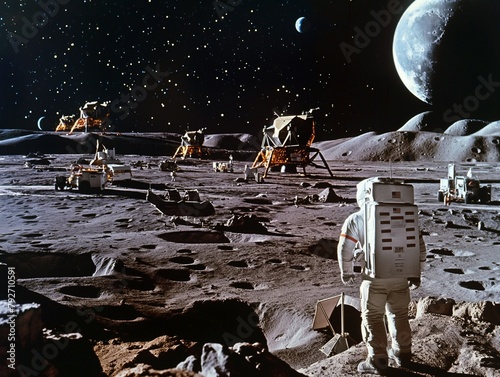 Space colony on the moon, Construction of settlements on the moon, lunar modules and development of technologies